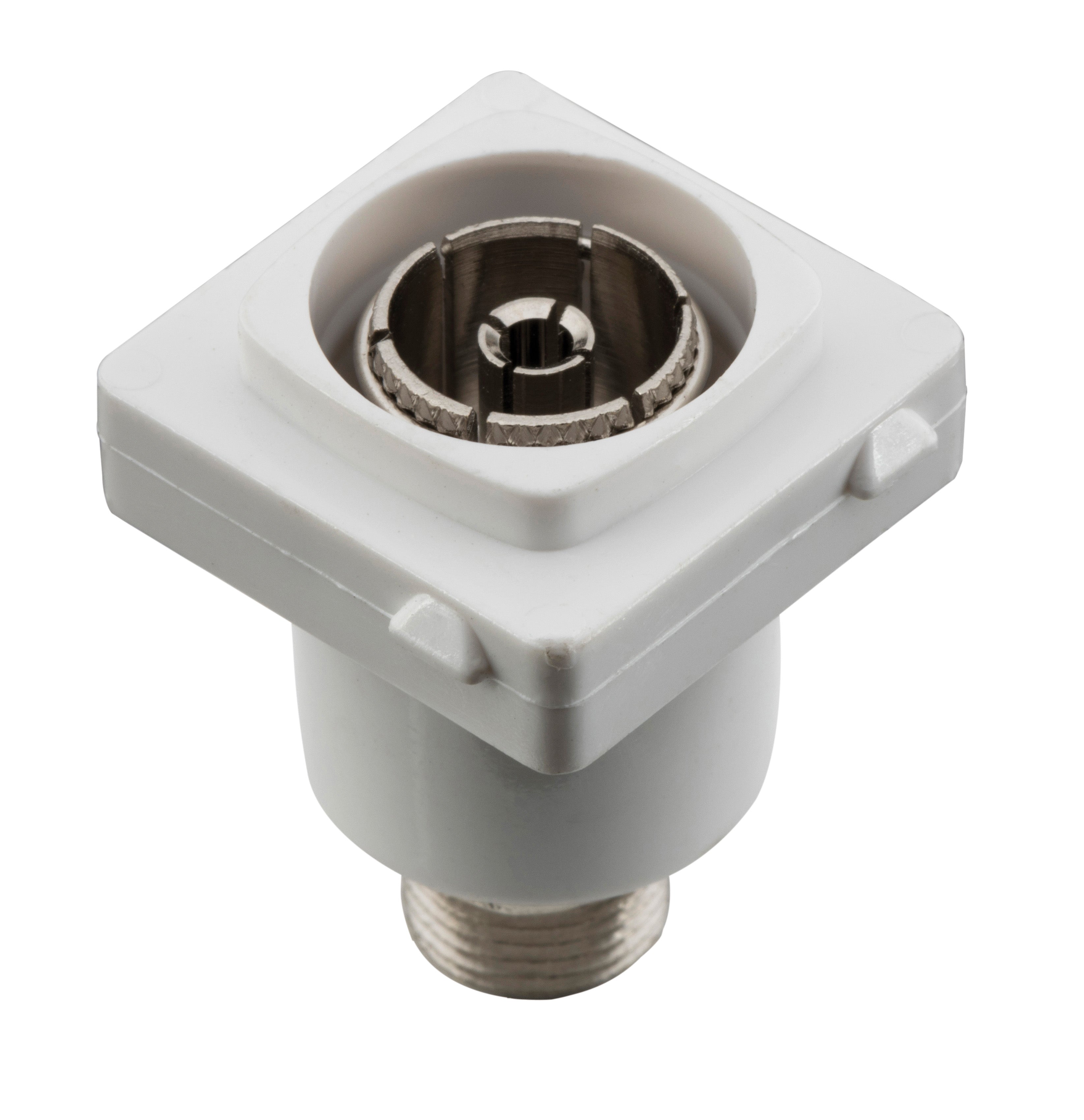 Socket Digital TV Mechanism F Connector White White