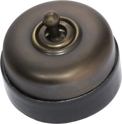 Porcelain Base Switches Antique Brass