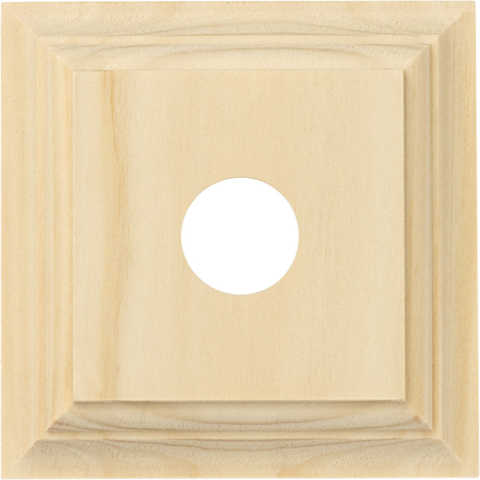Single Switch & Socket Wood Blocks - Classic Profile Pine