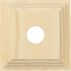 Single Switch & Socket Wood Blocks - Classic Profile Pine