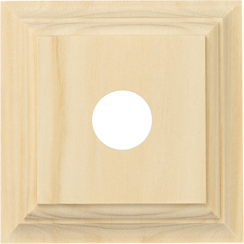 Single Switch & Socket Wood Blocks - Classic Profile Pine