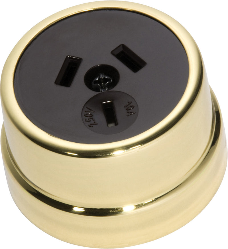 Traditional Sockets Polished Brass