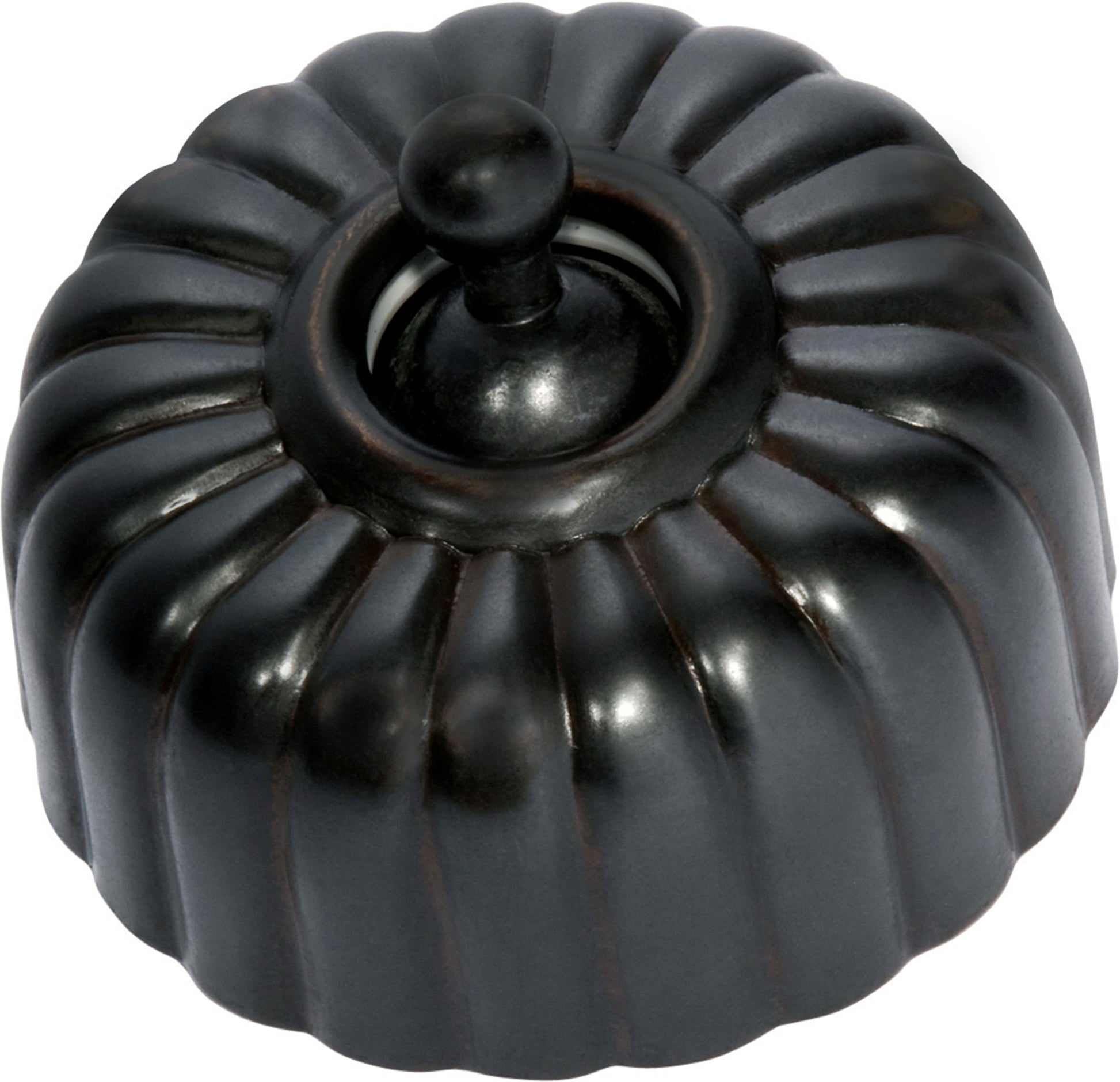 Fluted Light Switches Antique Copper