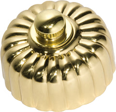 Fluted Dimmer Polished Brass