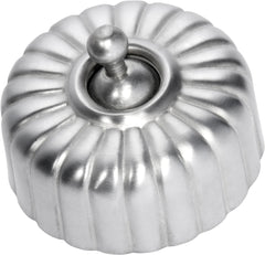 Fluted Light Switches Satin Chrome