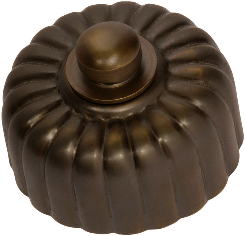 Fluted Dimmer Antique Brass