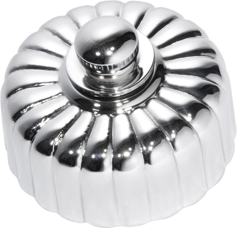 Fluted Fan Controller Chrome Plated