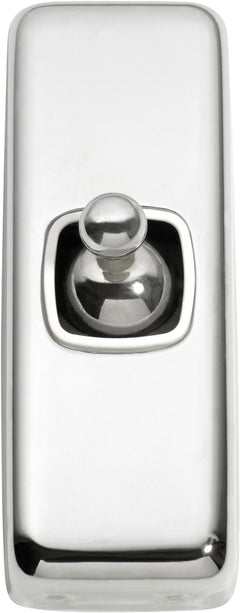 Flat Plate 1 Gang Toggle Switches Chrome Plated / W30mm