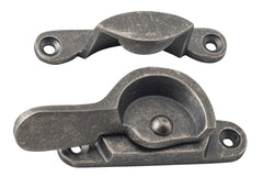 Narrow Sash Fastener Rumbled Nickel