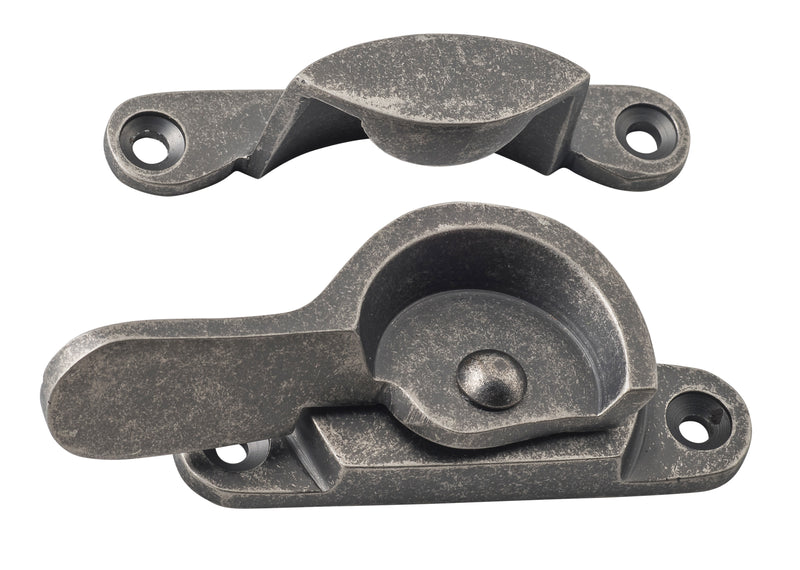 Narrow Sash Fastener Rumbled Nickel