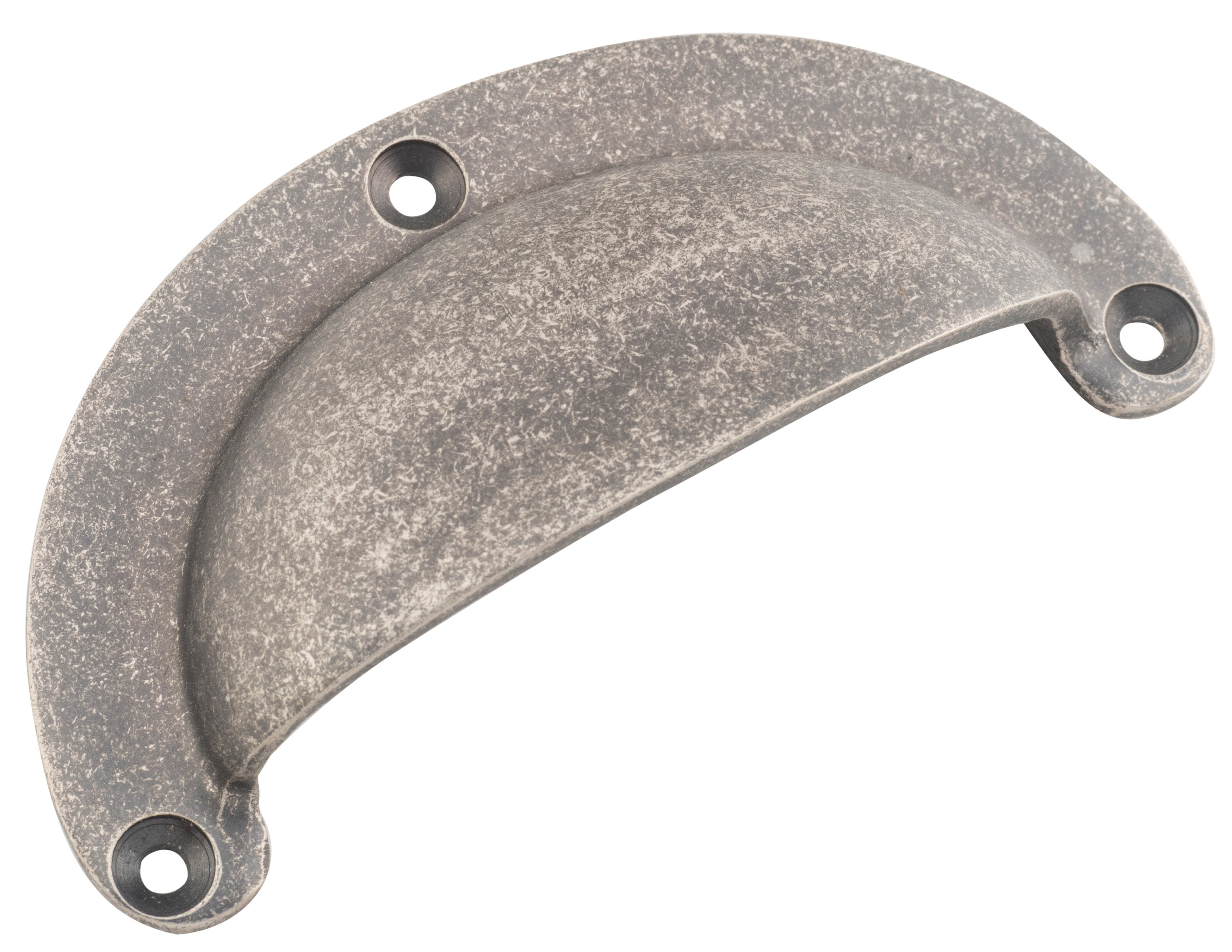Classic Drawer Pull Rumbled Nickel / Large