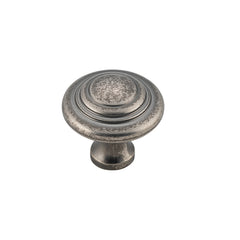 Domed Cupboard Knob Rumbled Nickel / D25xP24mm