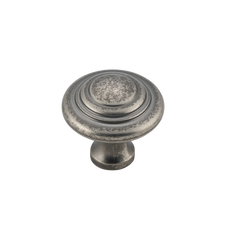 Domed Cupboard Knob Rumbled Nickel / D25xP24mm