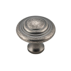 Domed Cupboard Knob Rumbled Nickel / D32xP29mm