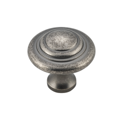 Domed Cupboard Knob Rumbled Nickel / D32xP29mm