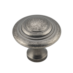 Domed Cupboard Knob Rumbled Nickel / D38xP35mm