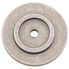 Cupboard Knob Backplate Rumbled Nickel / D38mm