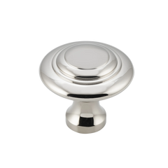 Domed Cupboard Knob Polished Nickel / D38xP35mm