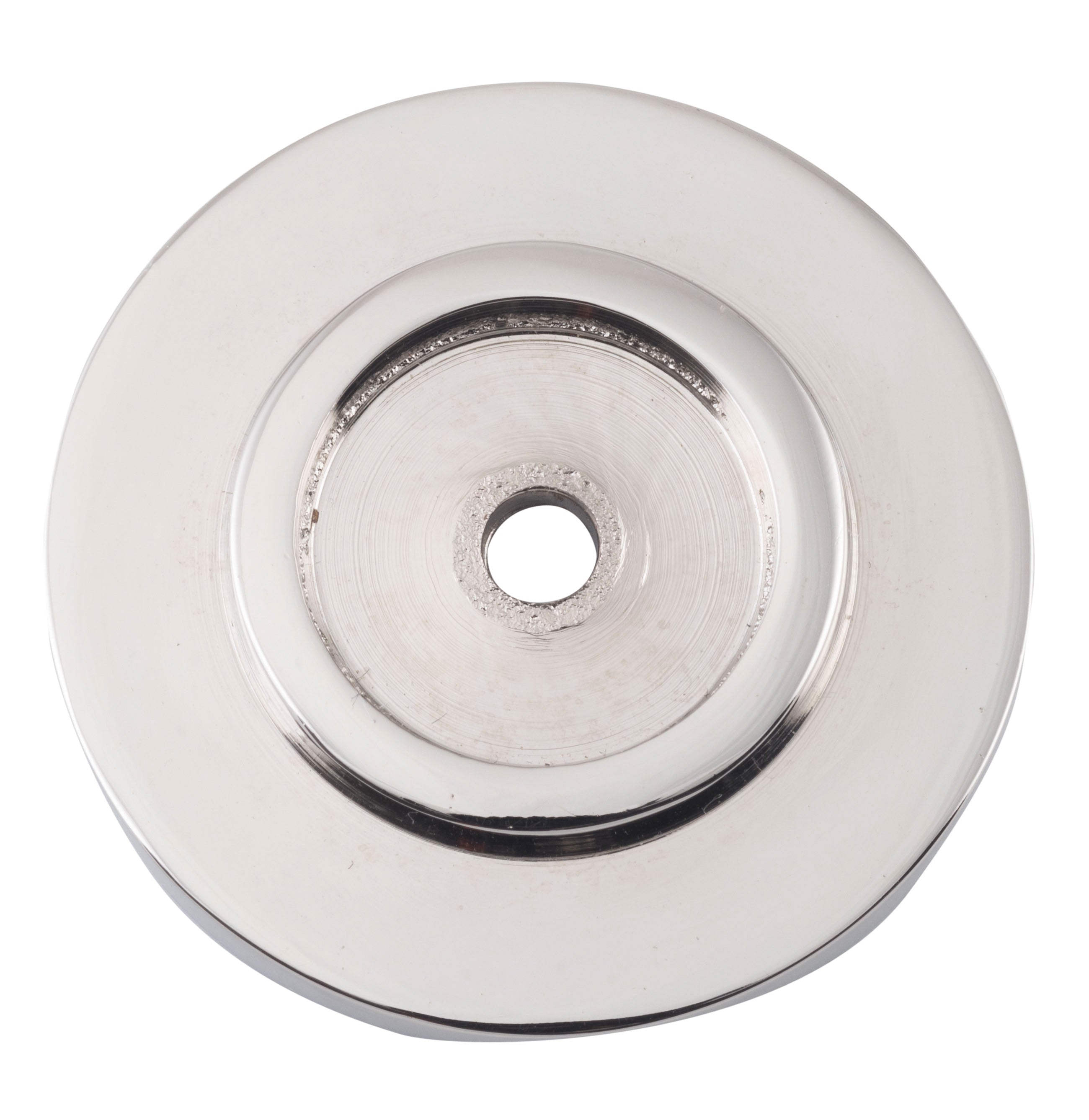 Cupboard Knob Backplate Polished Nickel / D38mm