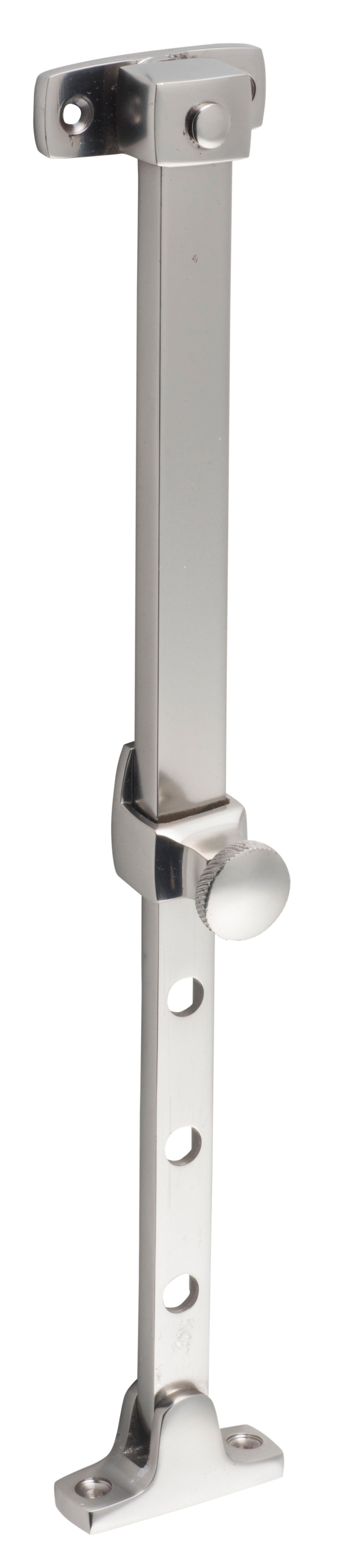 Telescopic Pin Casement Stay - L200-295mm Satin Nickel