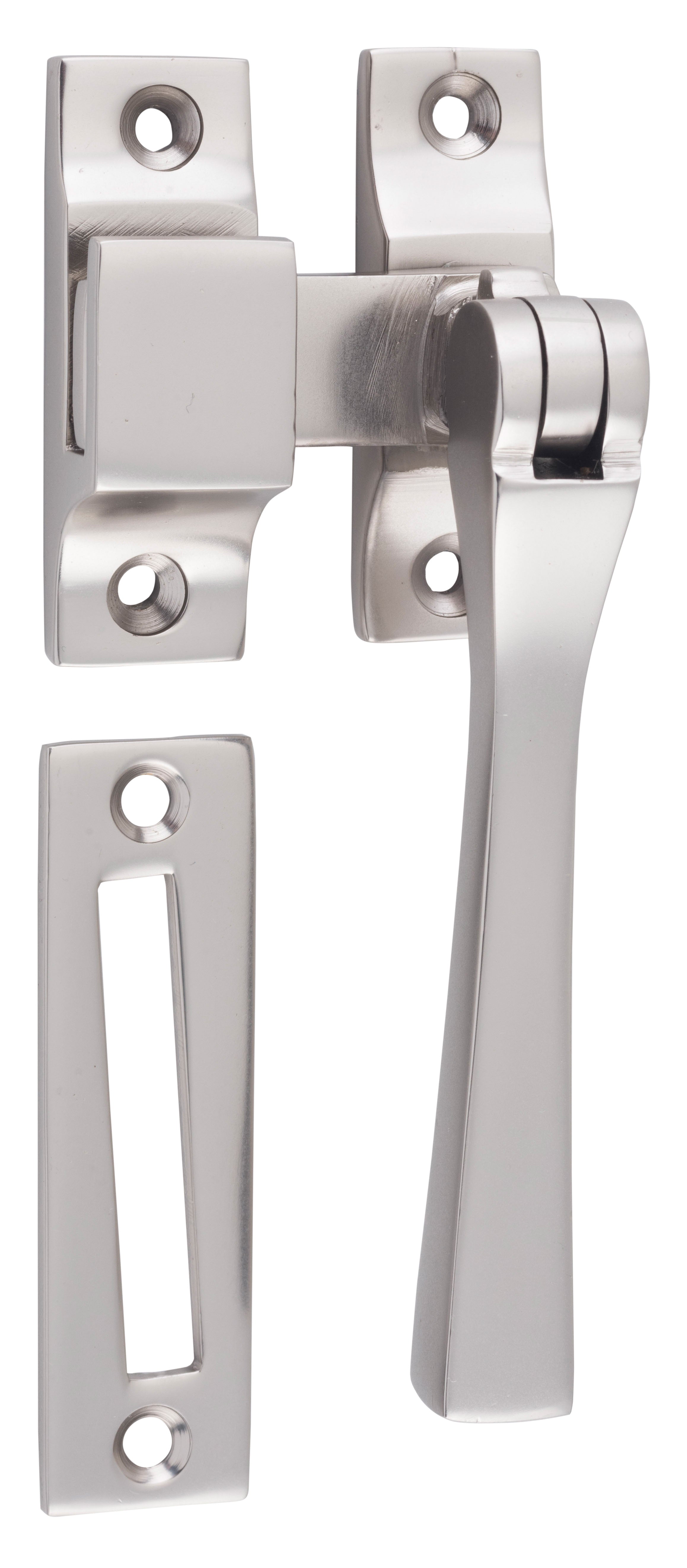 Square Casement Fastener Satin Nickel