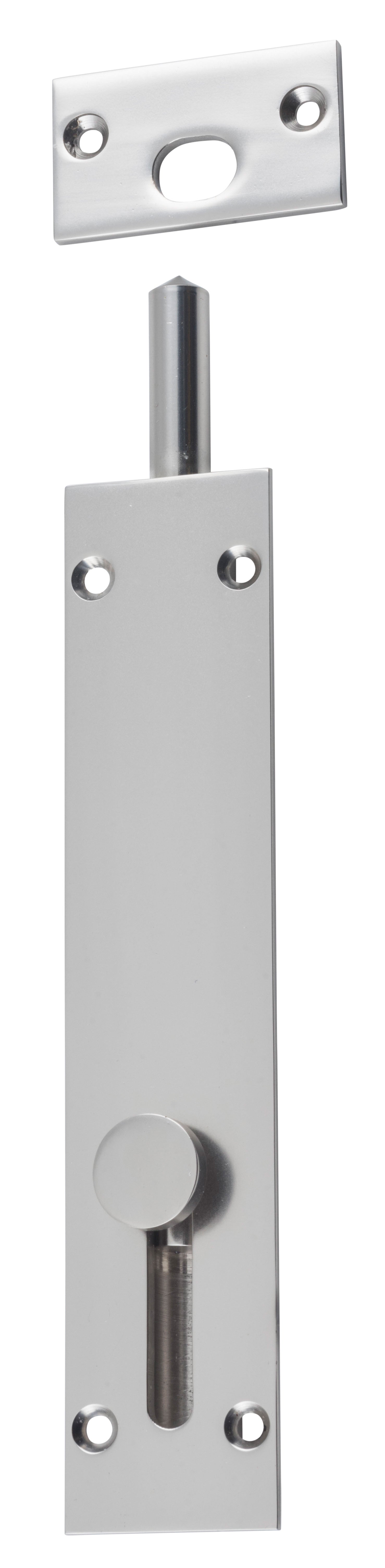 Reverse Barrel Bolt - L150mm Satin Nickel