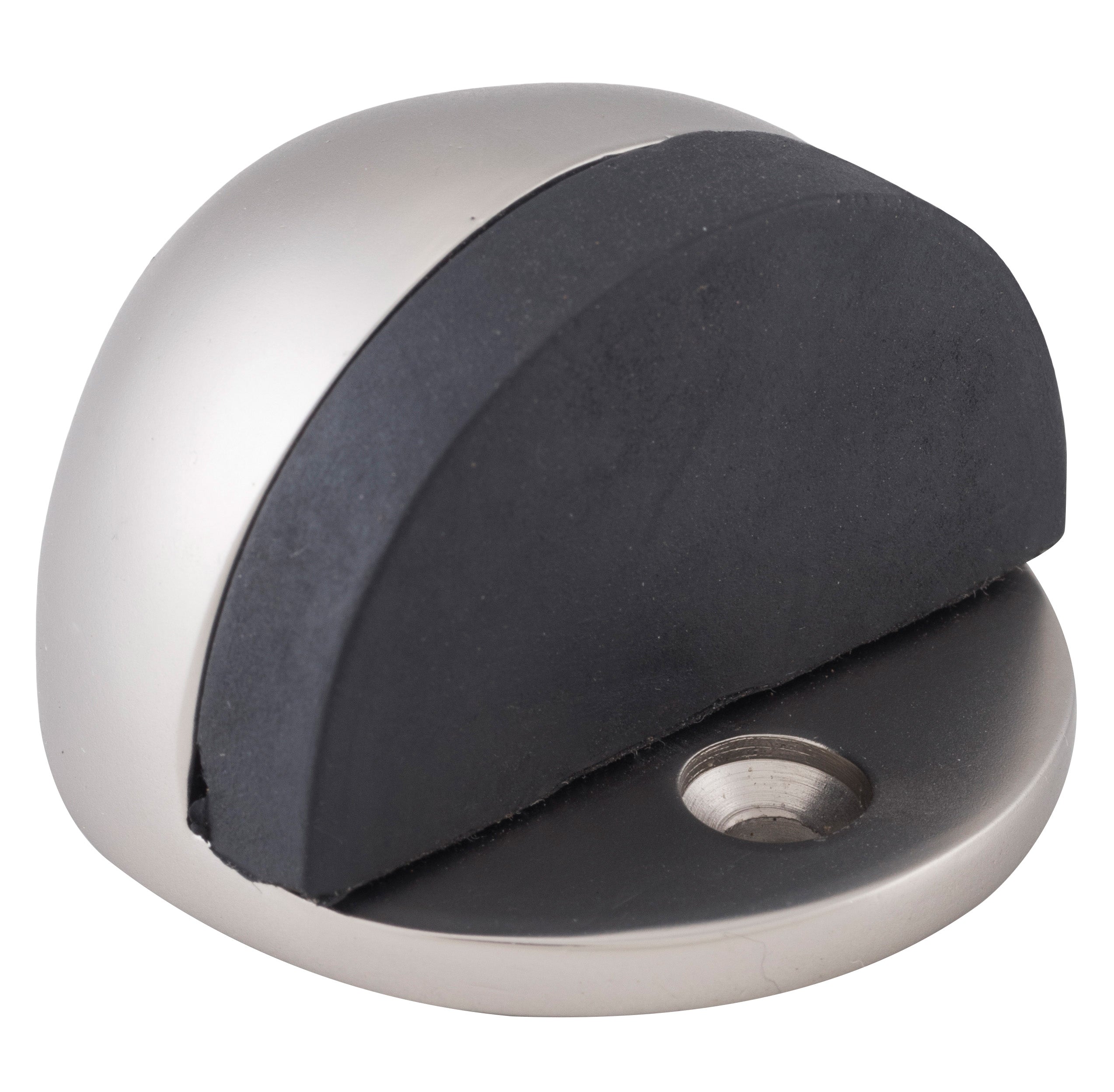 Oval Door Stop Satin Nickel