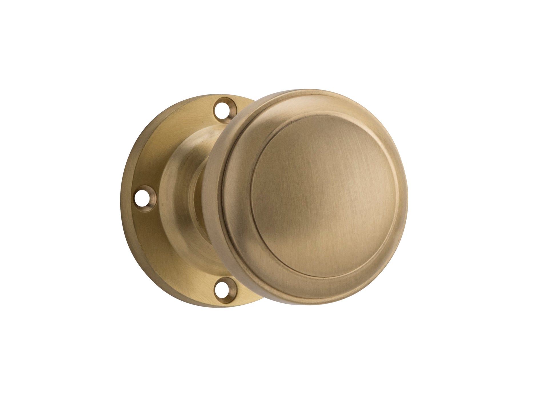 Milton Knob - Round Rose Satin Brass / Passage