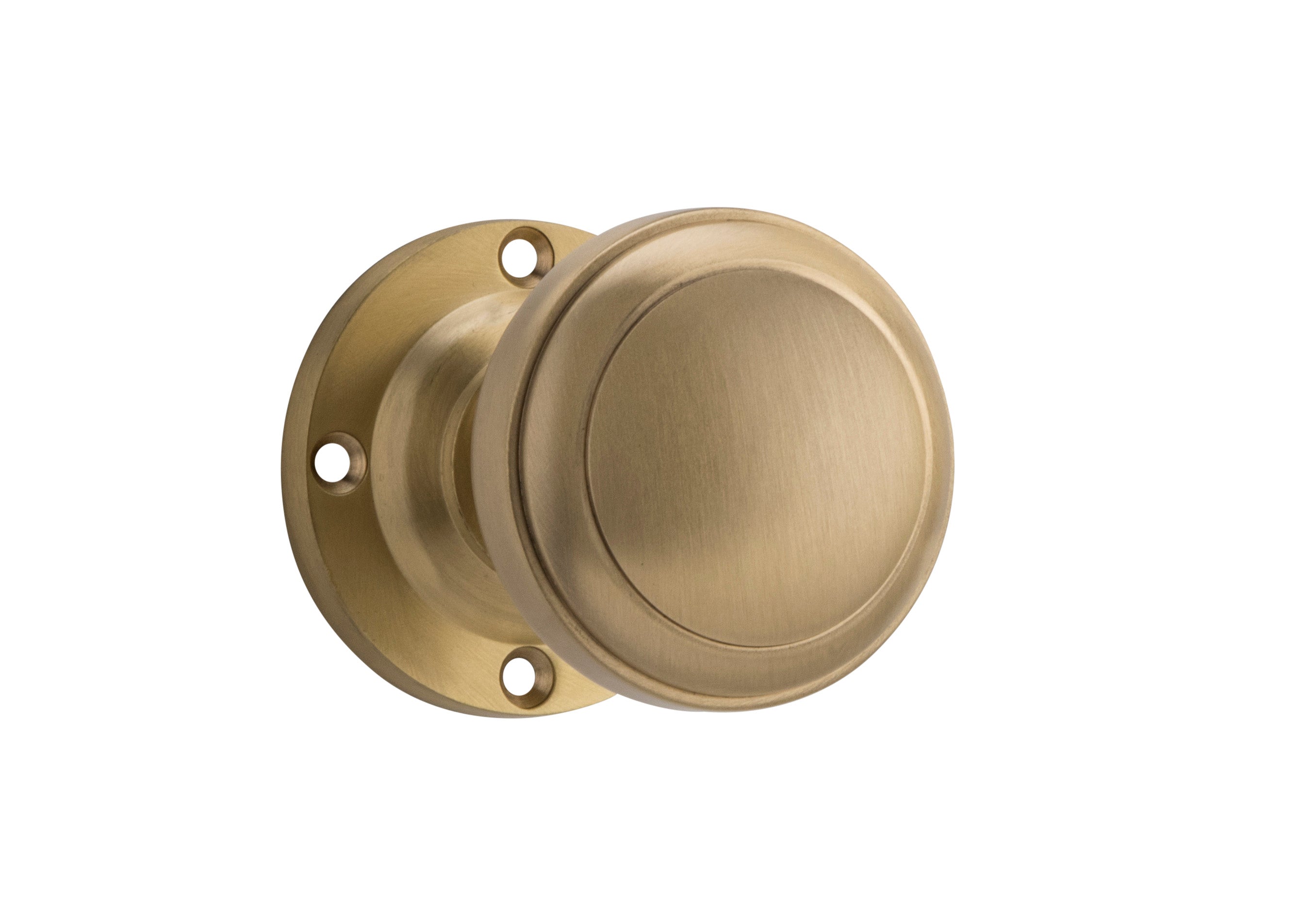 Milton Knob - Round Rose Satin Brass / Passage