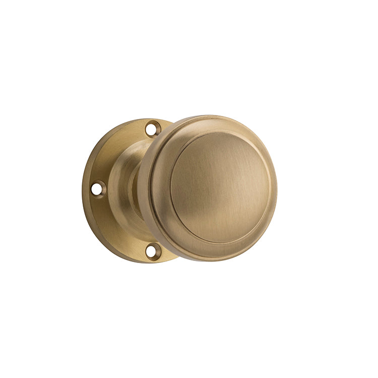 Milton Knob - Round Rose Satin Brass / Passage
