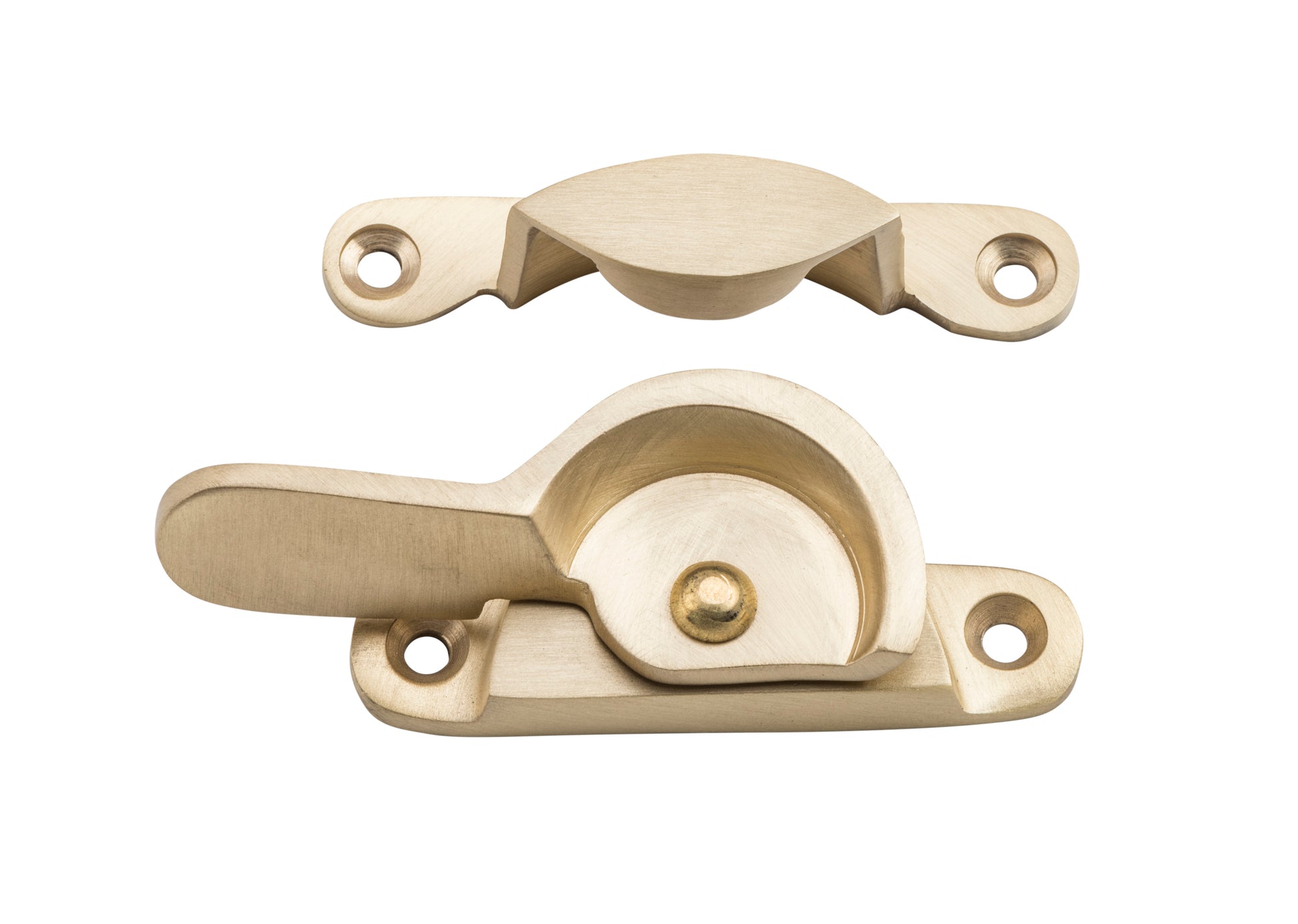 Narrow Sash Fastener Satin Brass
