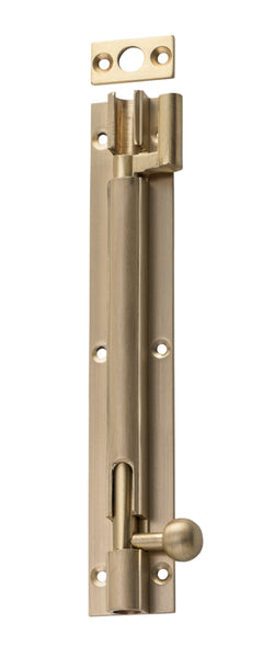 Barrel Bolt Satin Brass / Offset L150mm
