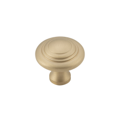 Domed Cupboard Knob Satin Brass / D25xP24mm