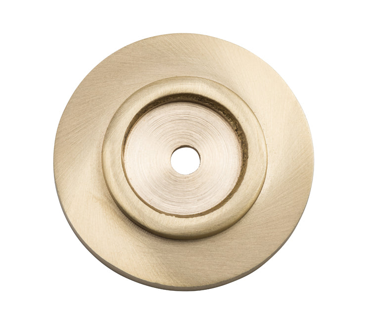 Cupboard Knob Backplate Satin Brass / D38mm