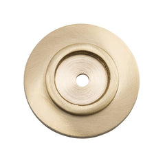 Cupboard Knob Backplate Satin Brass / D38mm
