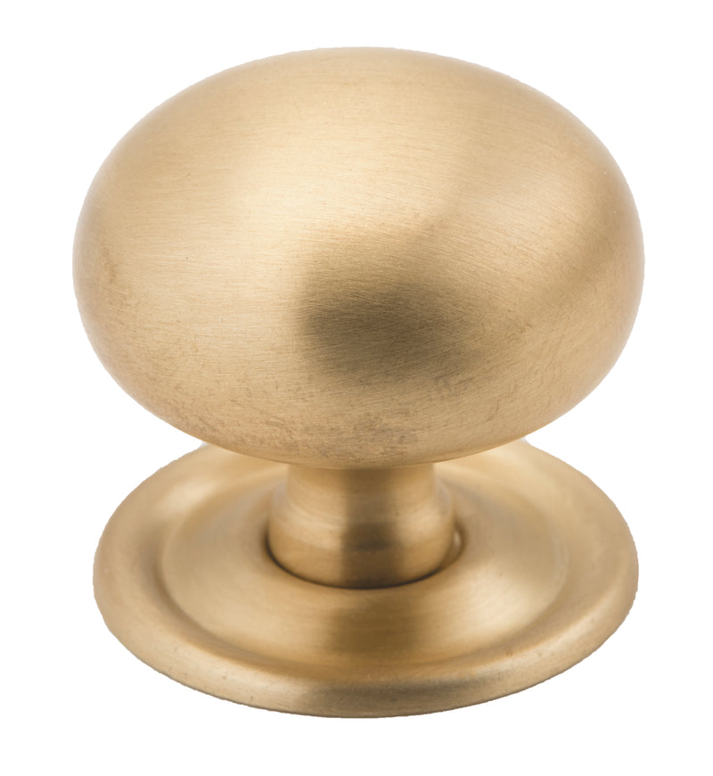 Classic Cupboard Knob Satin Brass / D38xP35mm