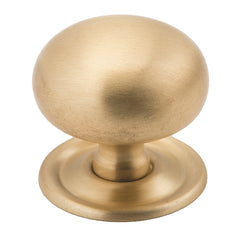 Classic Cupboard Knob Satin Brass / D38xP35mm