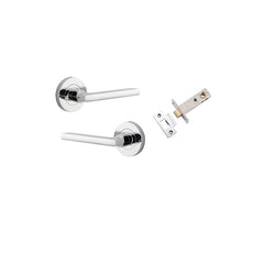 Baltimore Lever - Round Rose (Inbuilt Privacy) Chrome Plated / Solid Brass