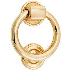 Ring Door Knocker Polished Brass / Solid Brass