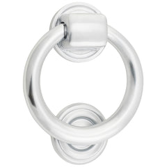 Ring Door Knocker Satin Chrome / Solid Brass