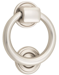 Ring Door Knocker Satin Nickel / Solid Brass
