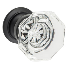 Sophia Glass Cupboard Knob - D32xP39mm BP26mm Matt Black