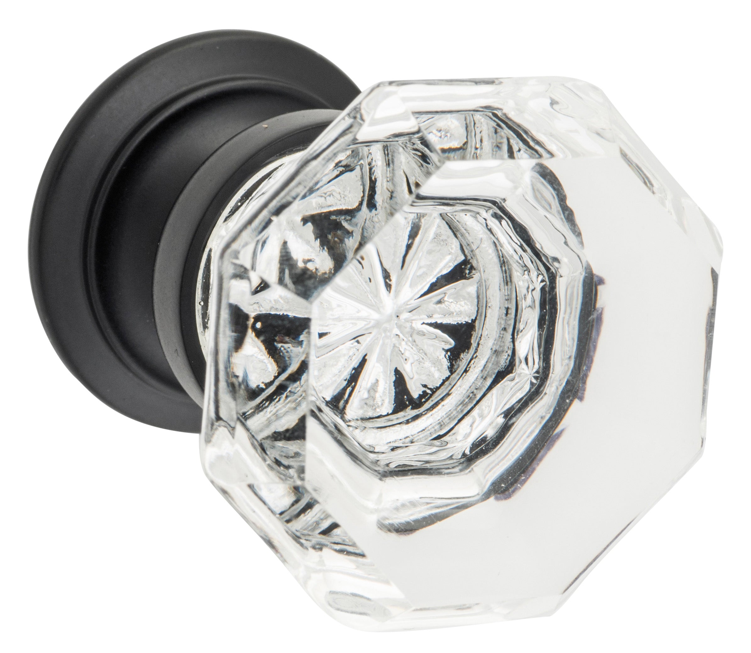 Sophia Glass Cupboard Knob - D32xP39mm BP26mm Matt Black