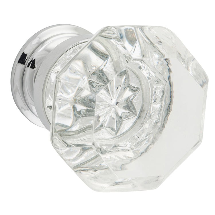 Sophia Glass Cupboard Knob - D41xP47mm BP27mm Chrome Plated