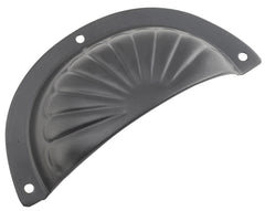 Fluted Drawer Pull - Sheet Brass Matt Black