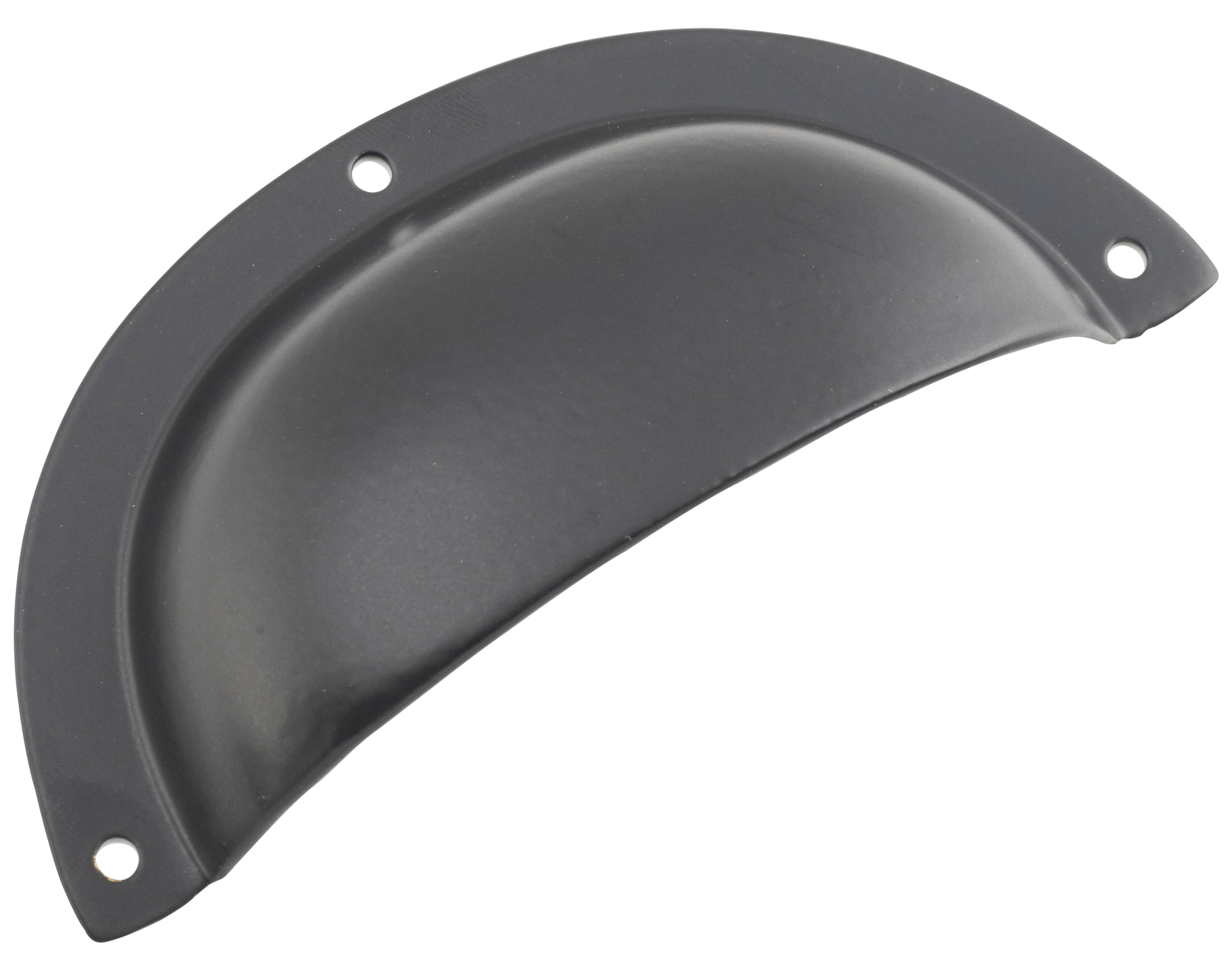 Classic Drawer Pull Matt Black / Sheet Brass