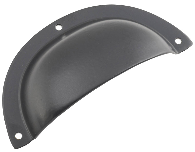 Classic Drawer Pull Matt Black / Sheet Brass