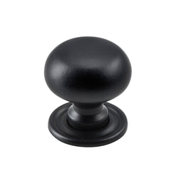 Classic Cupboard Knob Matt Black / D25xP27mm