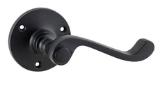 Milton Lever - Round Rose Matt Black / Passage