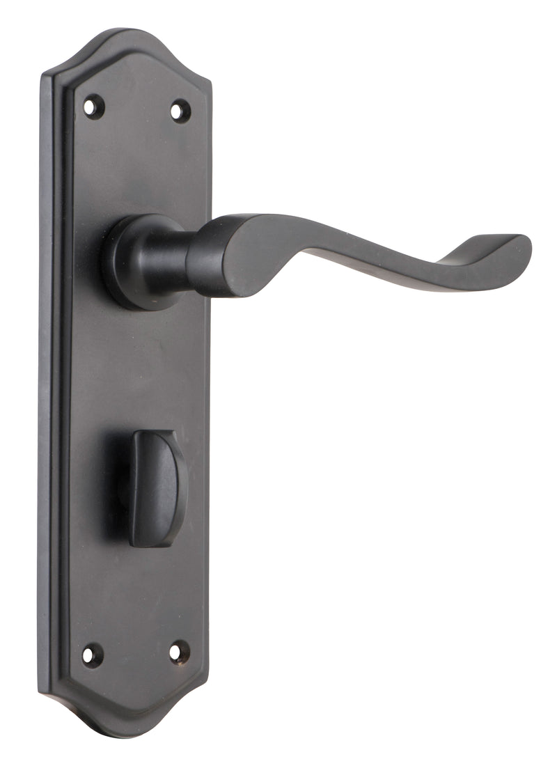 Henley Lever - Long Backplate Matt Black / Privacy | Privacy